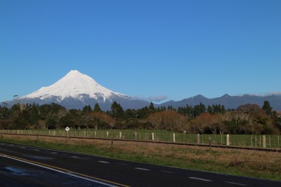 Our wonderful Mount Taranaki. I never tire of this view.