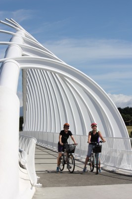 We haven't framed the Mountain in this photo, but the bridge still looks magnificent!