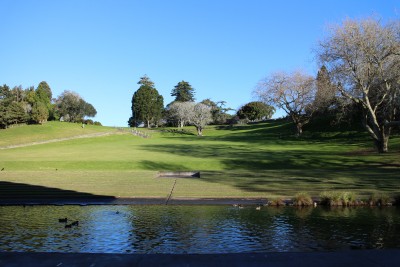 This is the view from the stage! Imagine performing on this stage with a crowd seated all around in the grassy hills. Now imagine it at night with everyone holding candles. It looks amazing and has a great atmosphere!