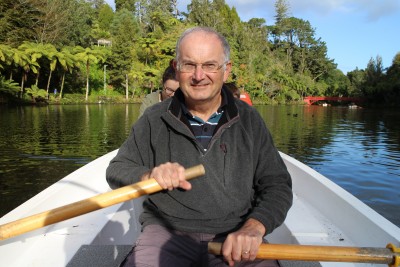 And here's Robin taking us out for a row on the lake